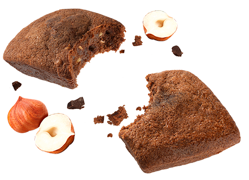 Mini chocolate hazelnut brownies